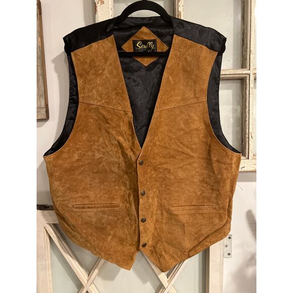 Scully size XXL suede western style men’s vest - Picture 1 of 4